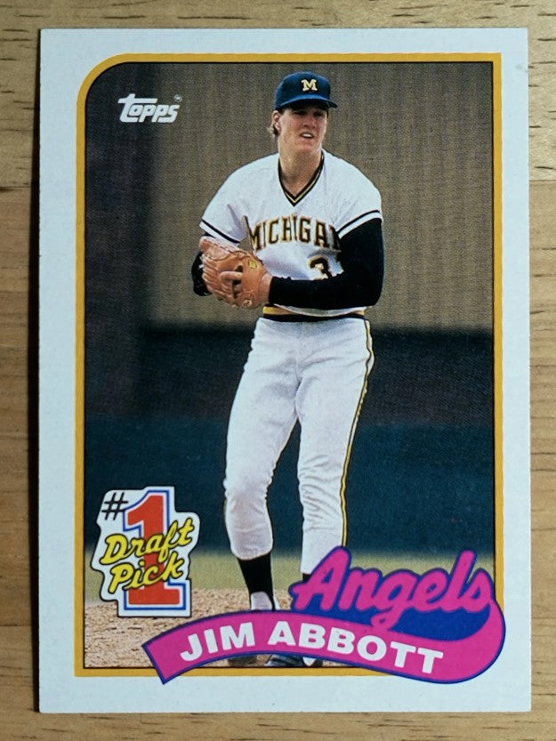 1989 Topps #573 Jim Abbott FDP RC