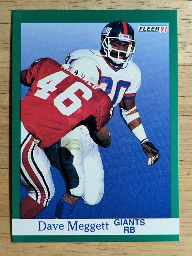 1991 Fleer #316 Dave Meggett