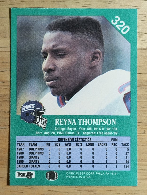 1991 Fleer #320 Reyna Thompson