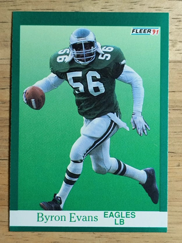1991 Fleer #327 Byron Evans