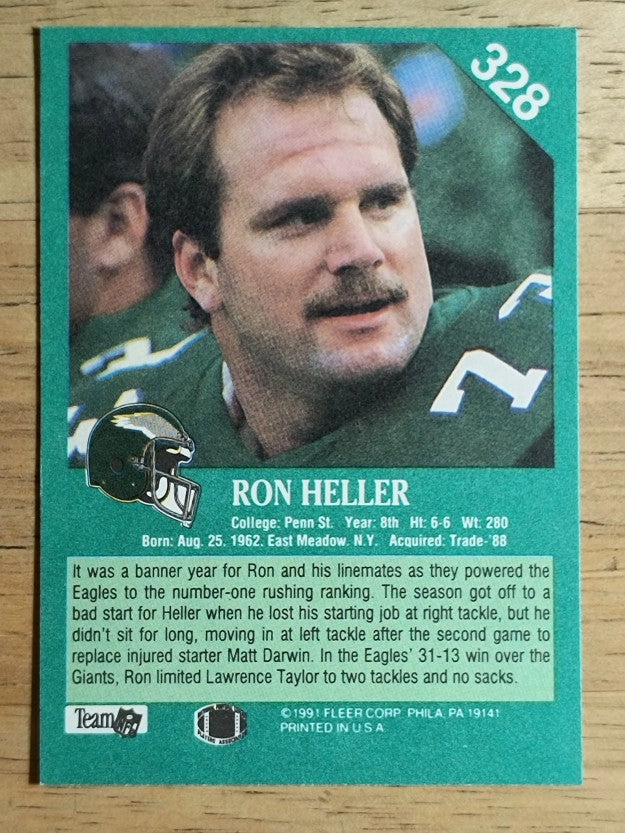 1991 Fleer #328 Ron Heller