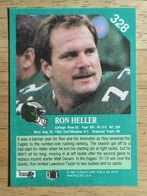 1991 Fleer #328 Ron Heller