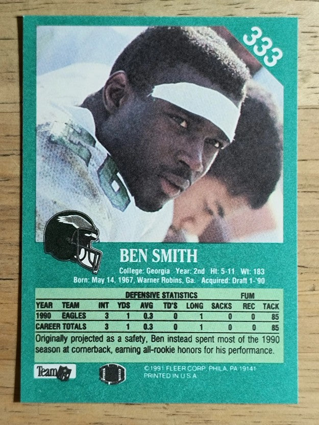 1991 Fleer #333 Ben Smith