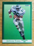 1991 Fleer #334 Anthony Toney
