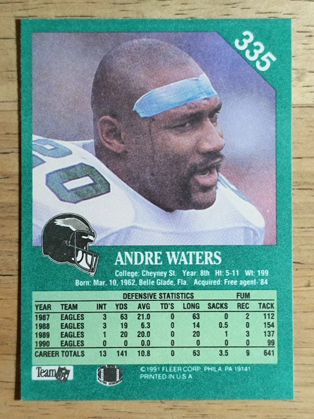 1991 Fleer #335 Andre Waters