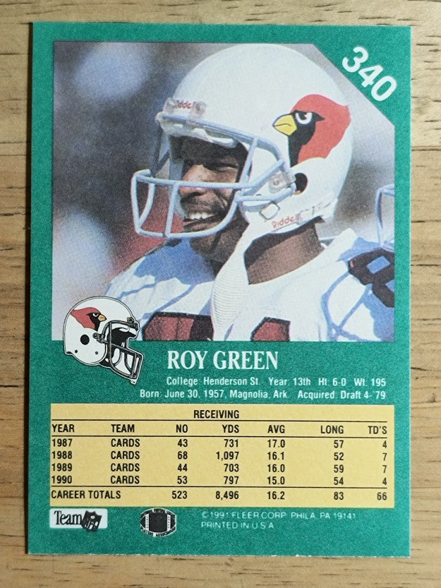 1991 Fleer #340 Roy Green