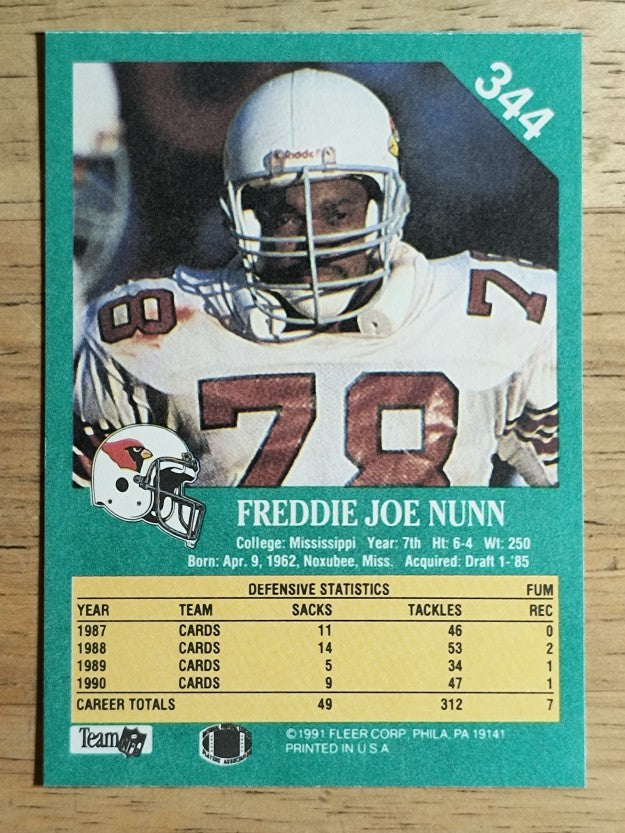 1991 Fleer #344 Freddie Joe Nunn
