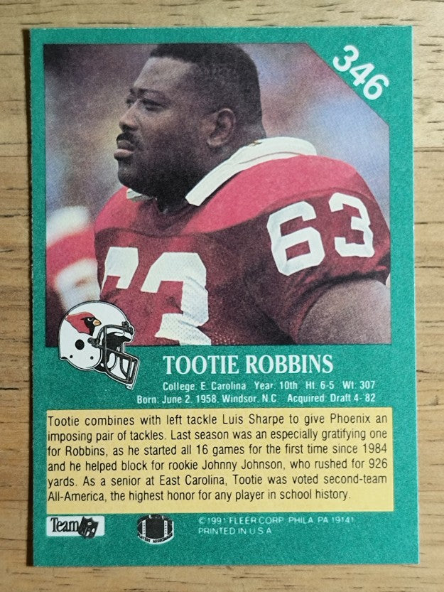 1991 Fleer #346 Tootie Robbins