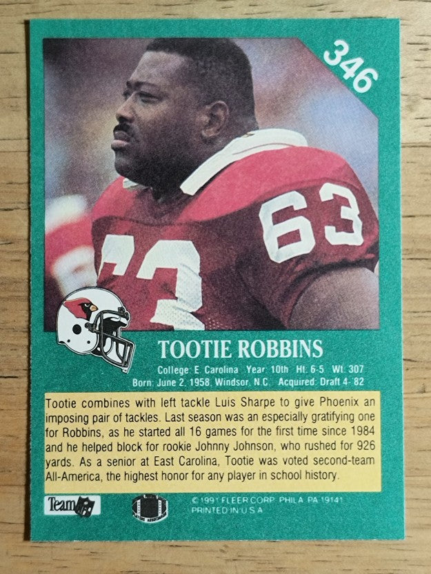 1991 Fleer #346 Tootie Robbins
