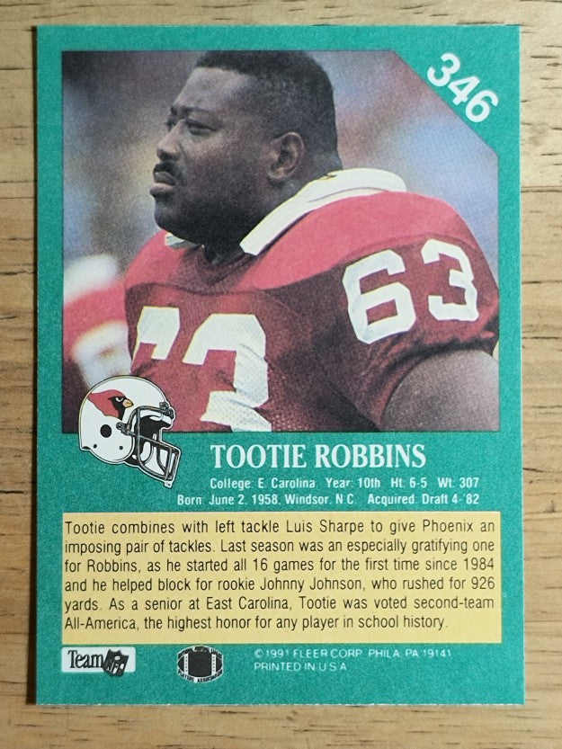 1991 Fleer #346 Tootie Robbins