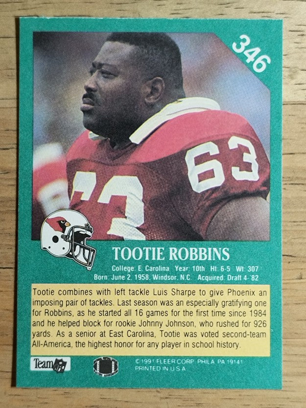 1991 Fleer #346 Tootie Robbins