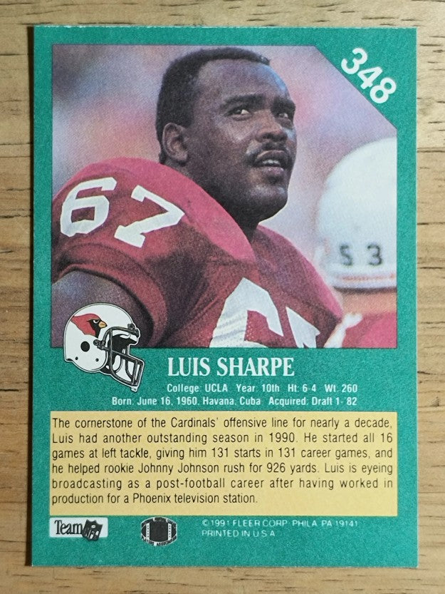 1991 Fleer #348 Luis Sharpe