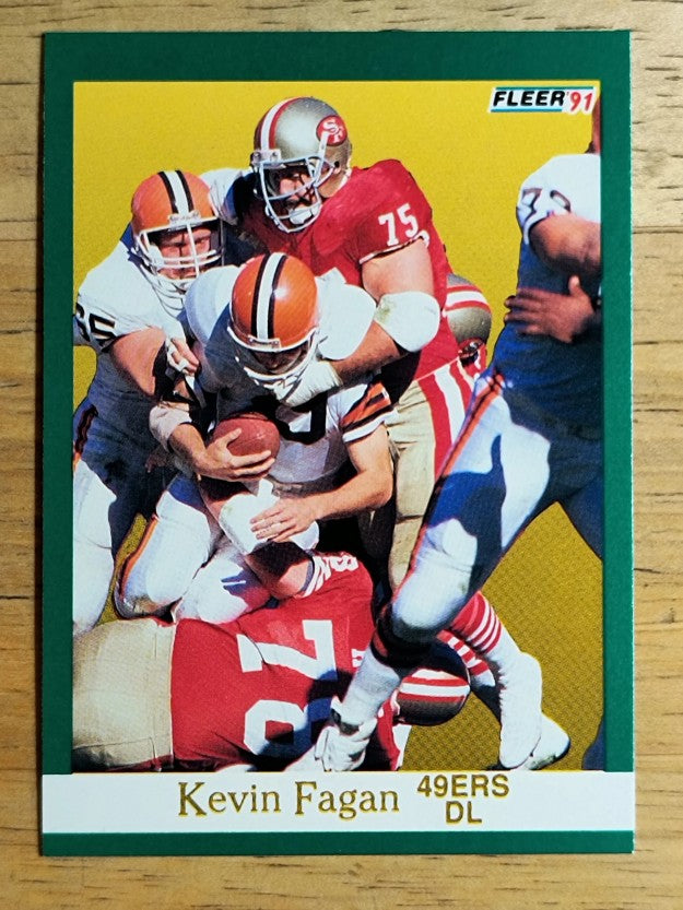 1991 Fleer #354 Kevin Fagan