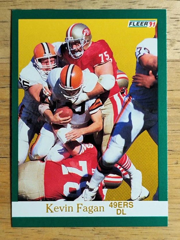 1991 Fleer #354 Kevin Fagan