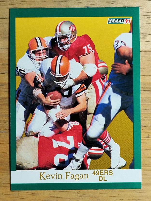 1991 Fleer #354 Kevin Fagan