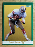 1991 Fleer #358 Brent Jones