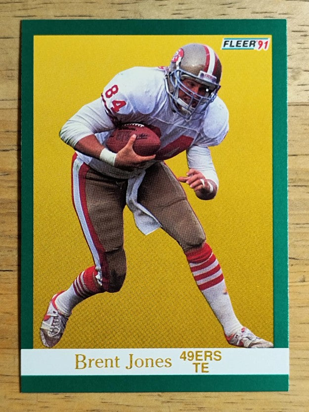 1991 Fleer #358 Brent Jones