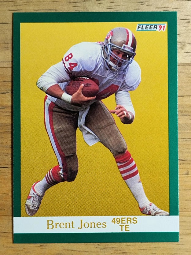 1991 Fleer #358 Brent Jones