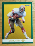 1991 Fleer #358 Brent Jones