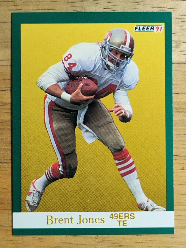 1991 Fleer #358 Brent Jones