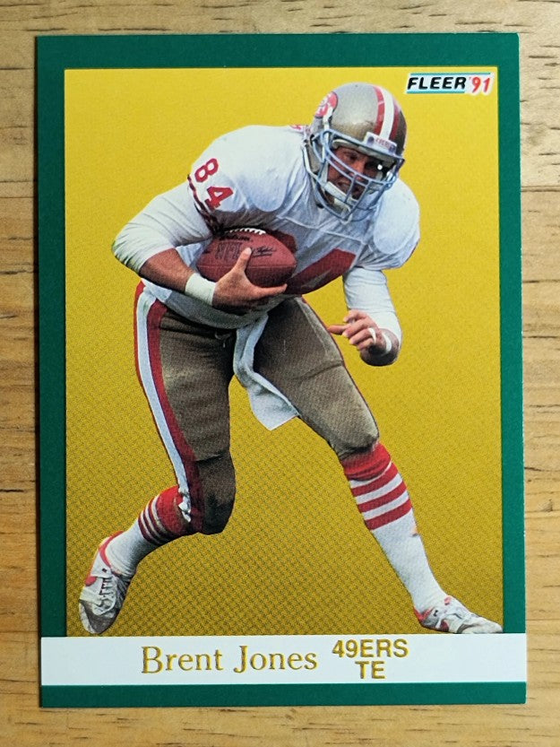 1991 Fleer #358 Brent Jones