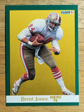 1991 Fleer #358 Brent Jones
