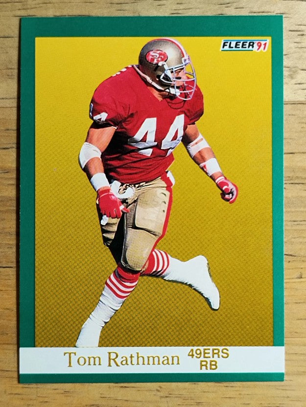 1991 Fleer #362 Tom Rathman