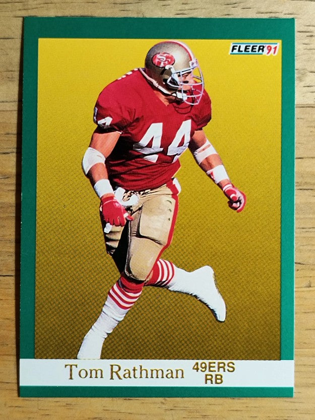 1991 Fleer #362 Tom Rathman