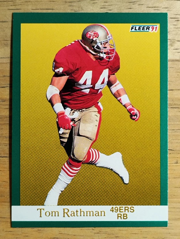 1991 Fleer #362 Tom Rathman