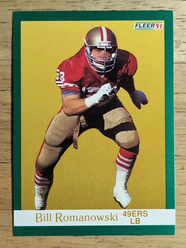 1991 Fleer #364 Bill Romanowski