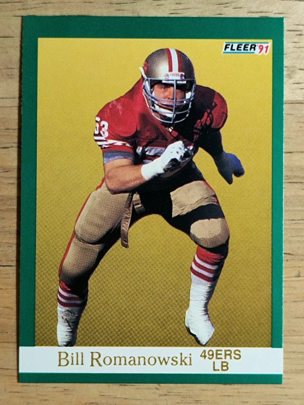 1991 Fleer #364 Bill Romanowski