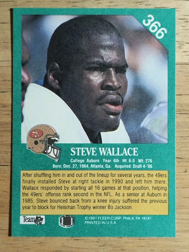 1991 Fleer #366 Steve Wallace