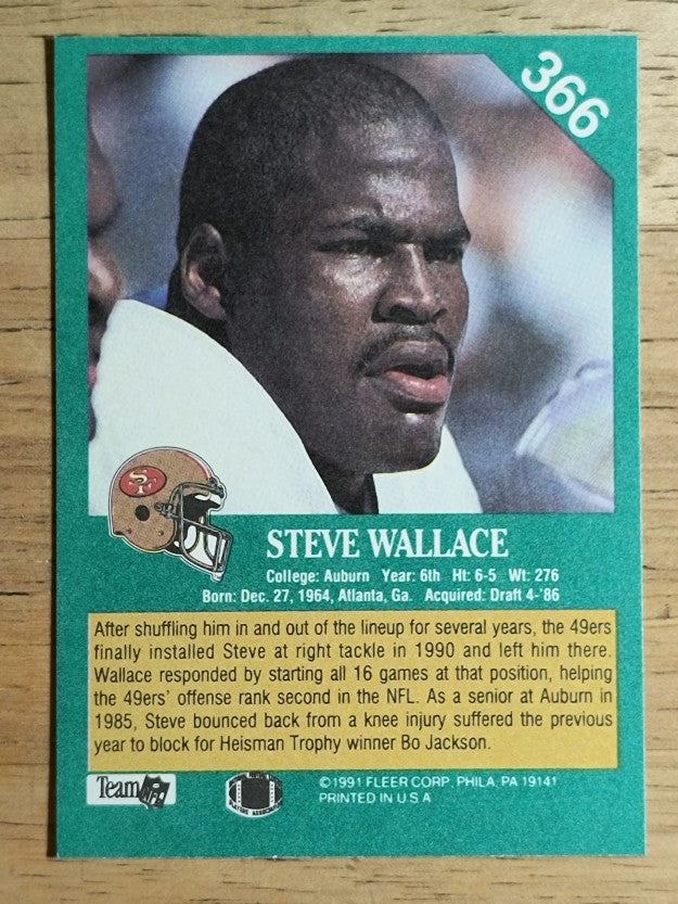 1991 Fleer #366 Steve Wallace