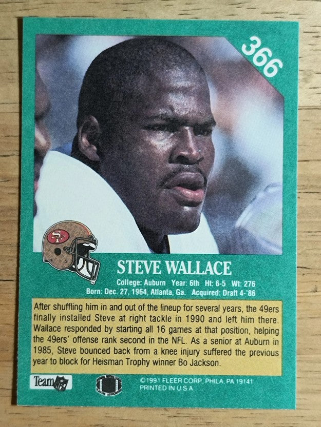 1991 Fleer #366 Steve Wallace