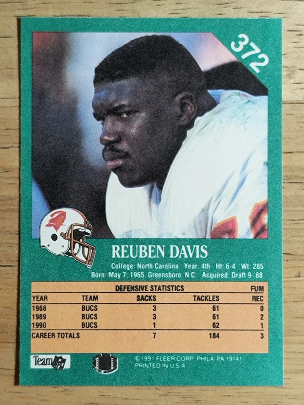 1991 Fleer #372 Reuben Davis
