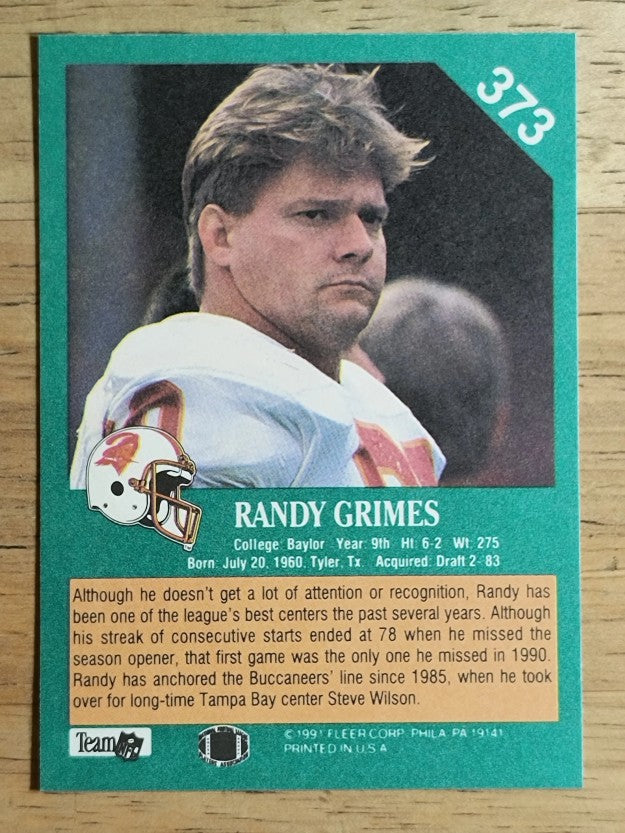 1991 Fleer #373 Randy Grimes
