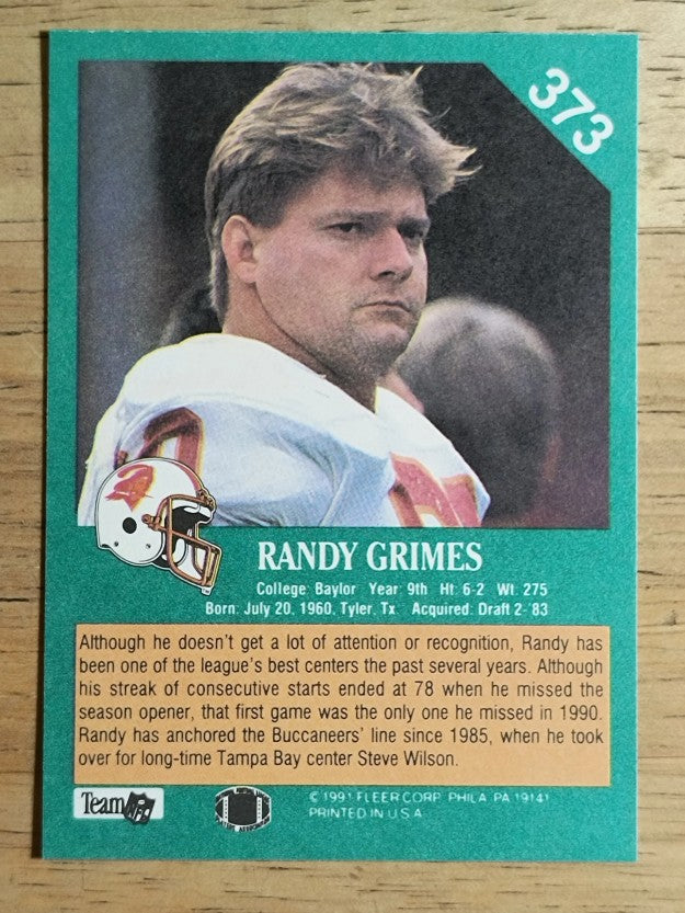 1991 Fleer #373 Randy Grimes