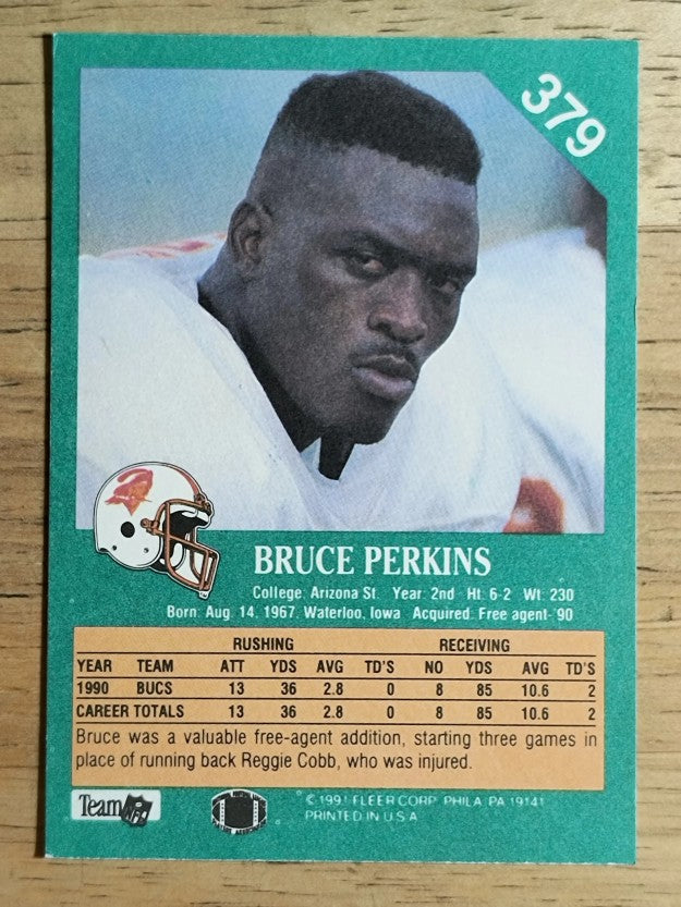 1991 Fleer #379 Bruce Perkins