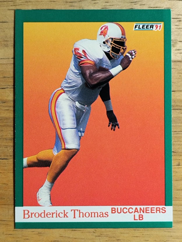 1991 Fleer #381 Broderick Thomas