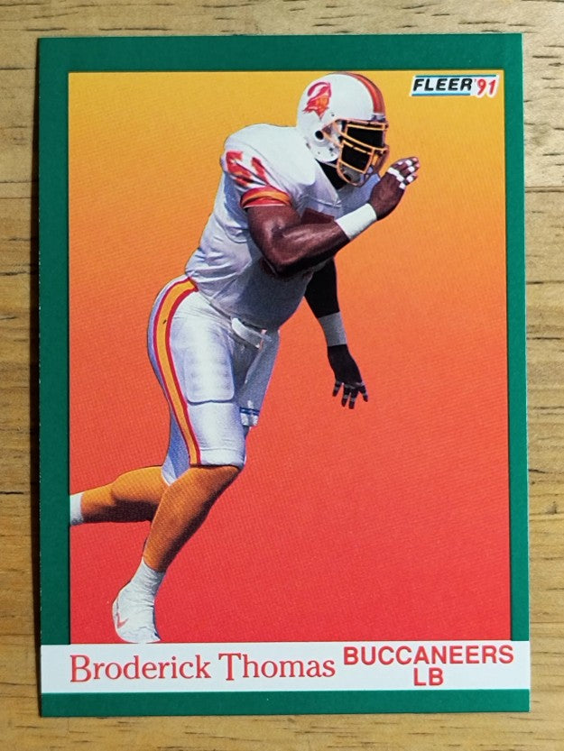 1991 Fleer #381 Broderick Thomas