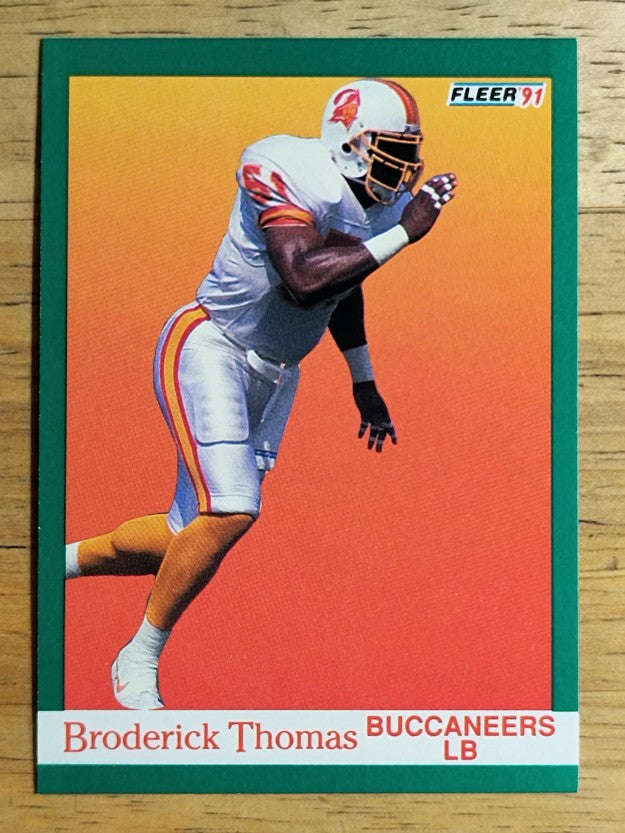 1991 Fleer #381 Broderick Thomas