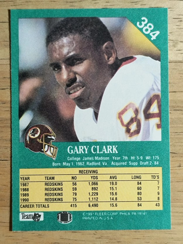 1991 Fleer #384 Gary Clark