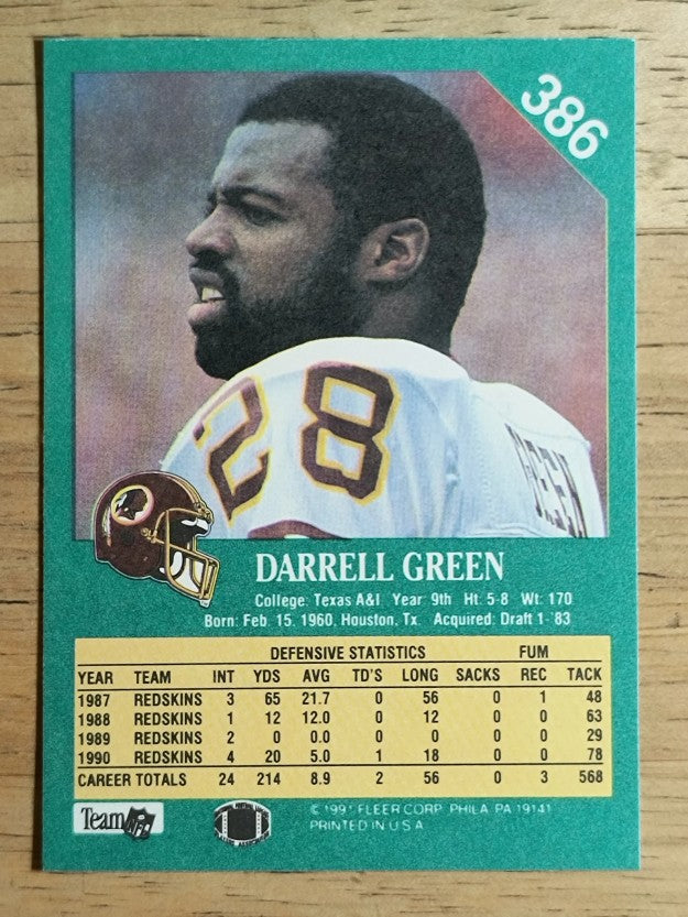 1991 Fleer #386 Darrell Green
