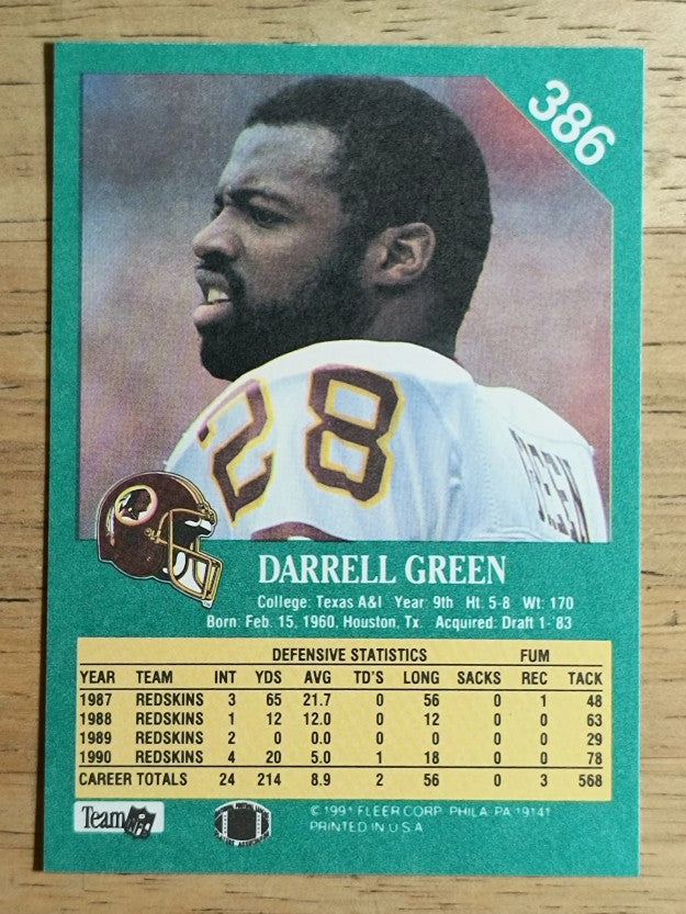1991 Fleer #386 Darrell Green