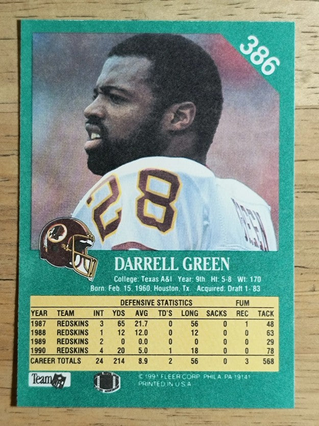 1991 Fleer #386 Darrell Green