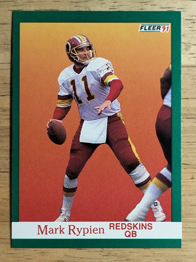 1991 Fleer #393 Mark Rypien