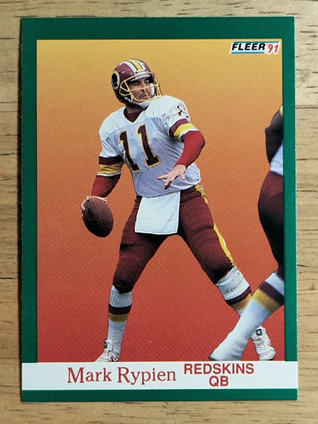 1991 Fleer #393 Mark Rypien