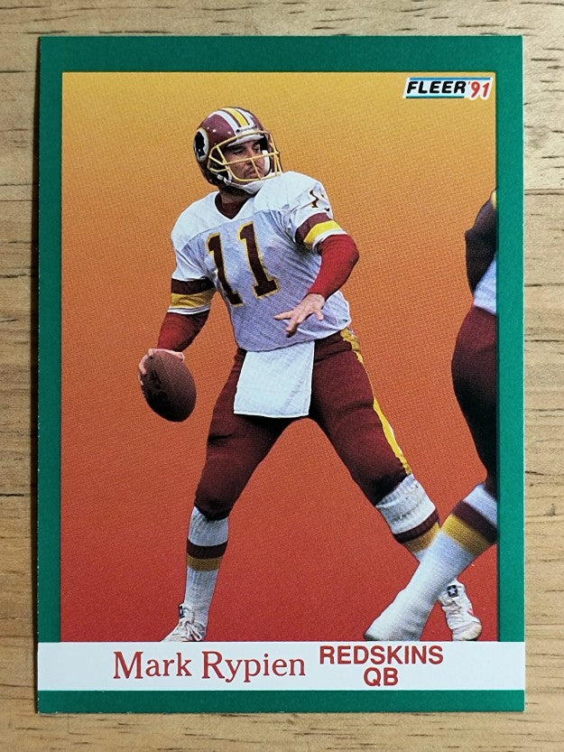 1991 Fleer #393 Mark Rypien