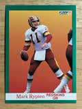 1991 Fleer #393 Mark Rypien
