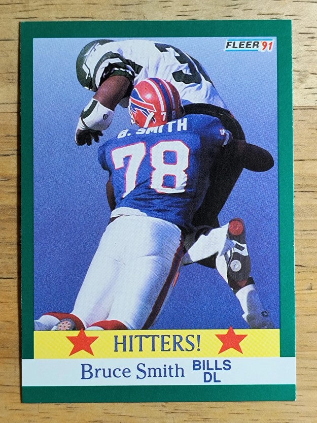 1991 Fleer #396 Bruce Smith HIT